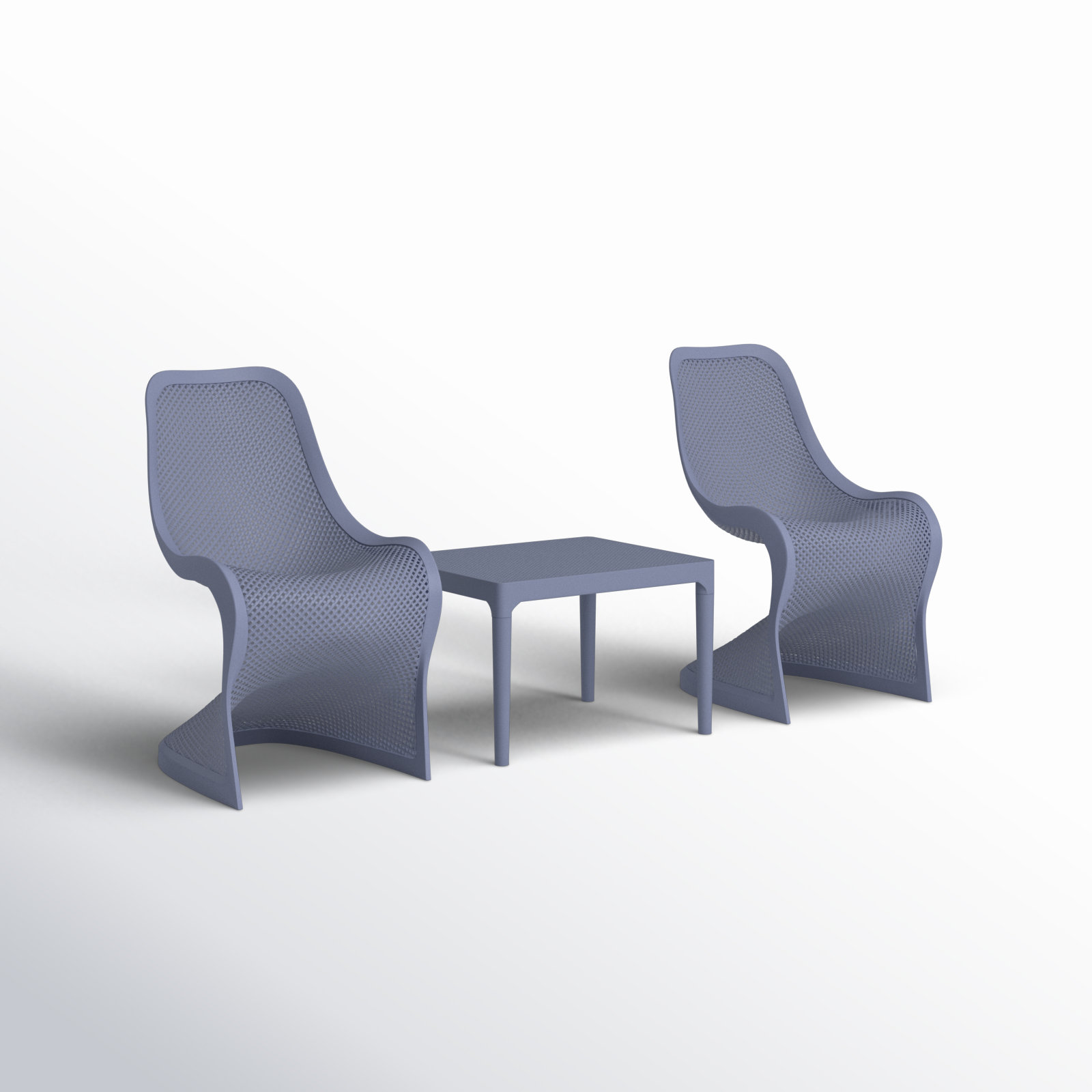 Nassau 2-Person Patio Seating Group, Gray