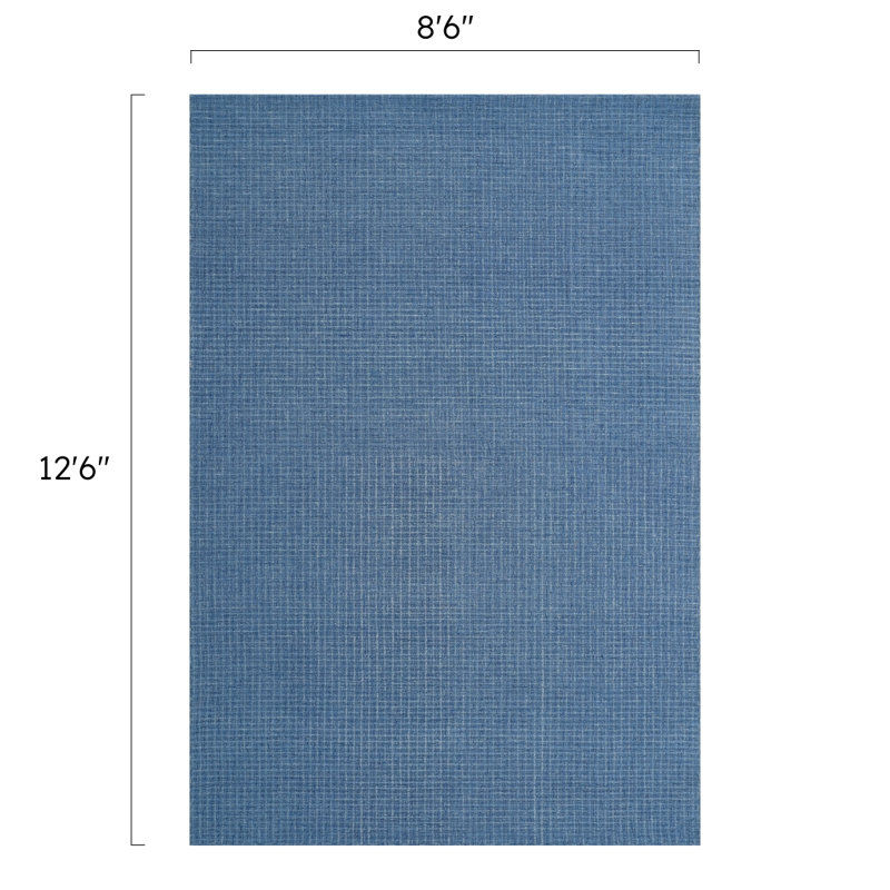 Tapis en laine touffeté à la main Bryn, Rectangle 8 pi 6 po x 12 pi 6 po