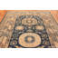 Tapis bleu antique antique à motif de grenades Khotan