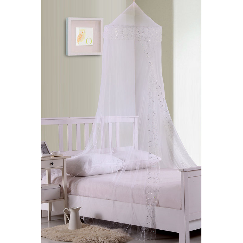 Lit à baldaquin pliable pour enfants, Blanc