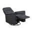 Fauteuil inclinable et pivotant en cuir-11409363
