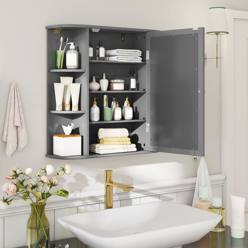Cari Bathroom Storage, Gray