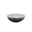 Lavabo vasque rond 15,5 po en marbre gris Badal - Lavabo de salle de bain en pierre naturelle polie - Meuble-lavabo moderne pour salle d'eau et salle de bain principale