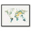 « world map », reproduction de peinture à l’aquarelle sur toile-22790479-22790480