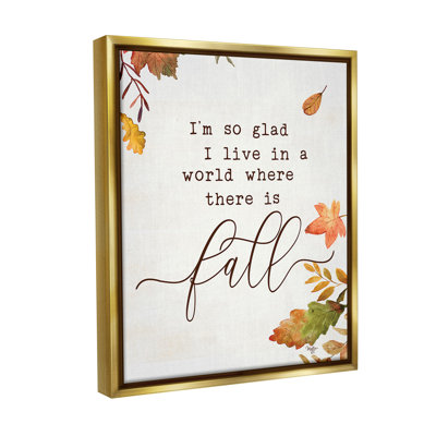 «A World With Fall» par Mollie B. sur toile