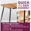 Antigua Extendable Metal Base Dining Table