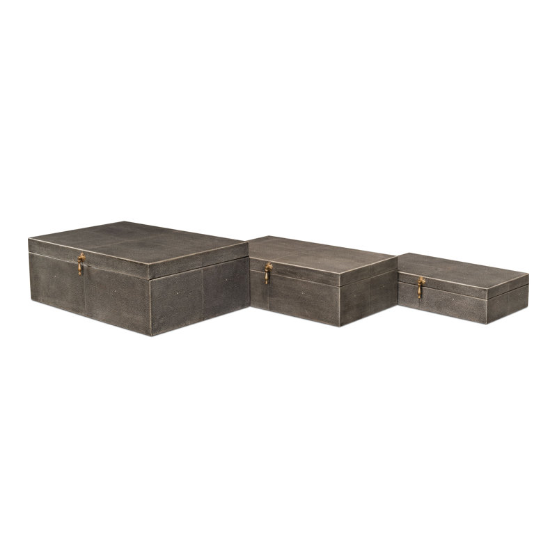 Shagreen Accent, Black Shagreen Antique