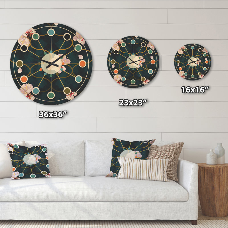 Solid Wood Wall Clock, Large