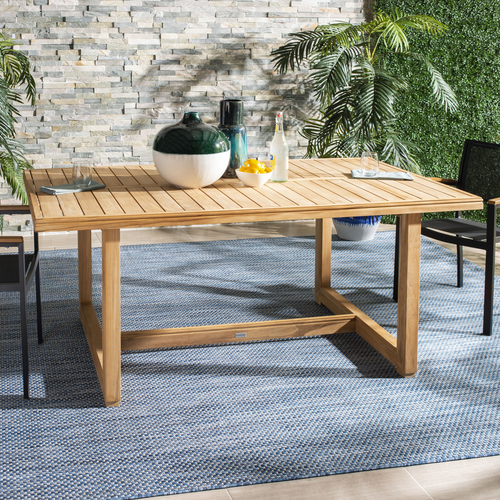 Melrose 71" Teak Patio Dining Table