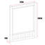 Miroir rectangulaire pour commode Edick
