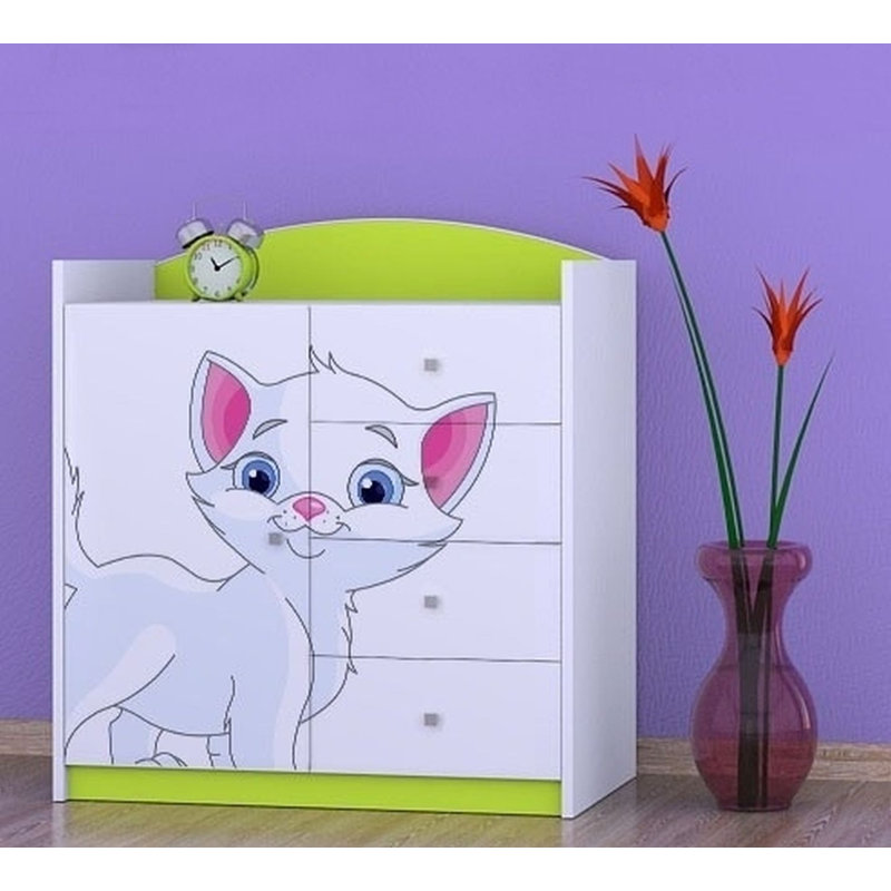 Neumann Kids 4 - Drawer Combo Dresser, Green