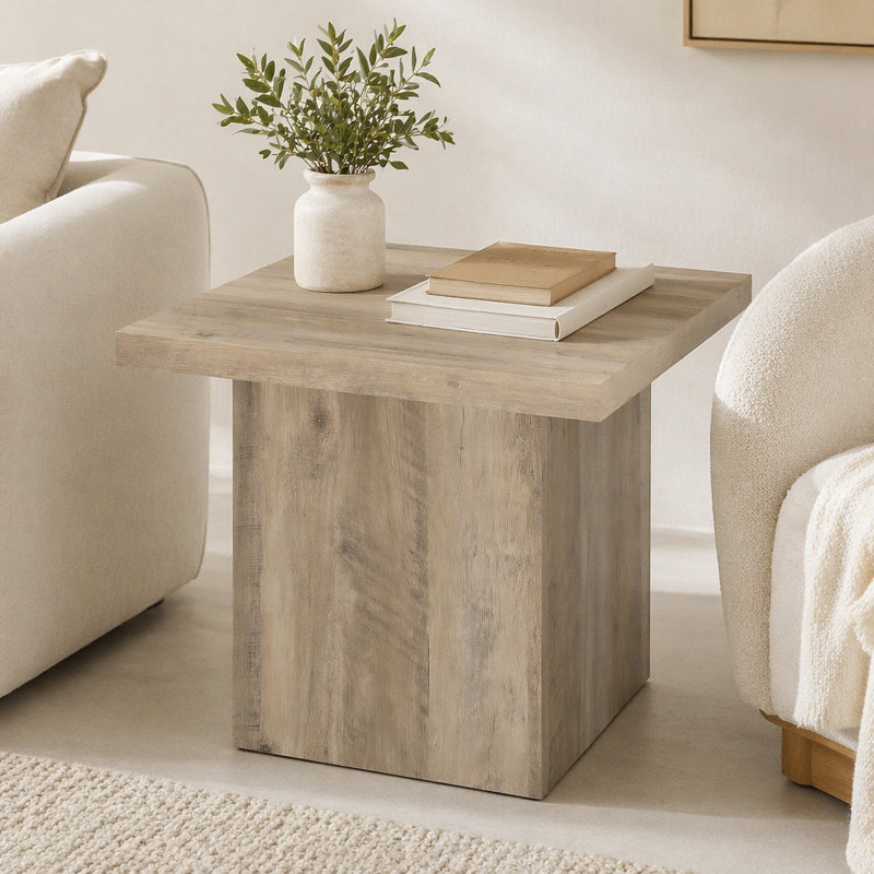 Eldridge Distressed Pine End Table, Natural