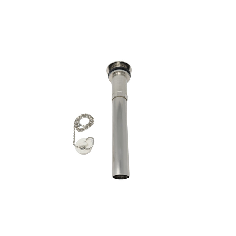 Bonde de lavabo avec chaîne / bouchon classique et ensemble de bonde par Strom Living, Nickel mat