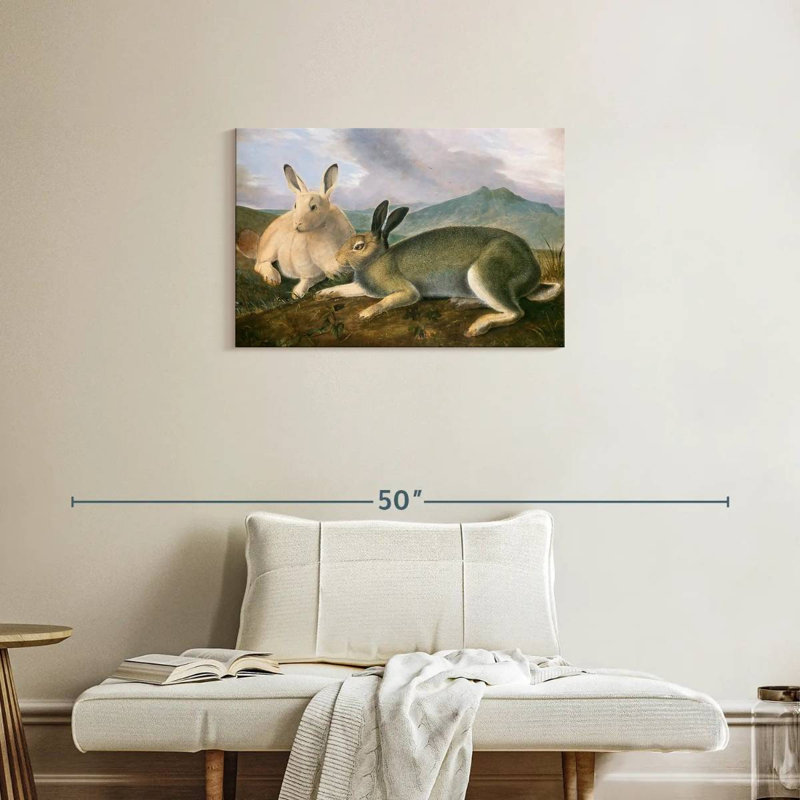 Lièvre arctique Brampt, H 20 po x l 30 po