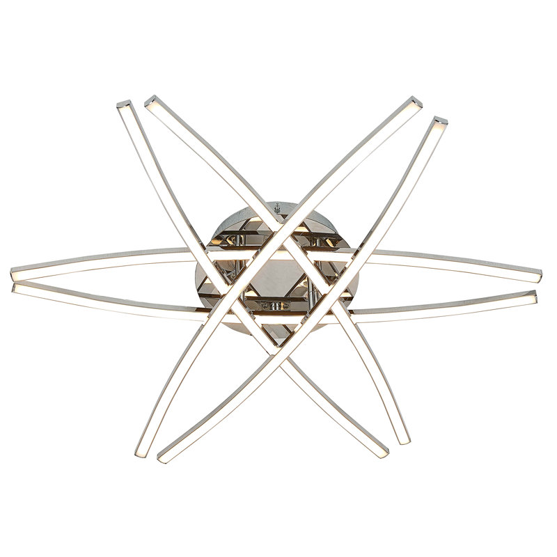 plafonnier encastré 24 po à DEL 6 lumières