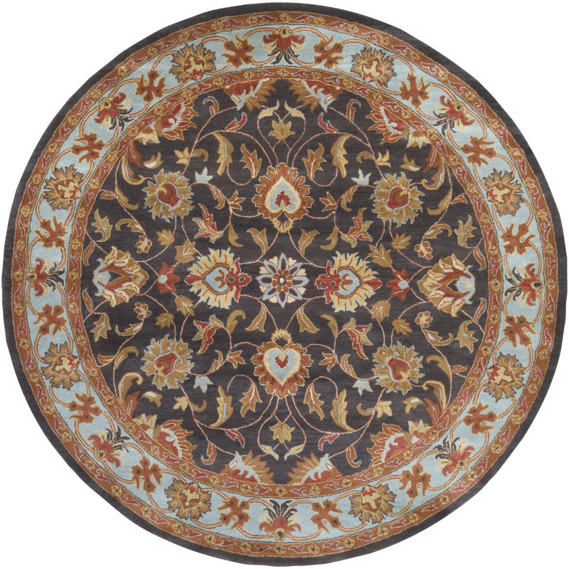 Teshina Hand Tufted Wool Rug, Round 4'