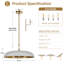 Luminaire suspendu pour îlot de cuisine à dôme simple 20 po à 3 lumières Lysander-118026838