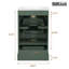 Meuble-lavabo compact autoportant de 20 pouces avec lavabo en céramique, portes et tiroirs à fermeture en douceur-1292093060