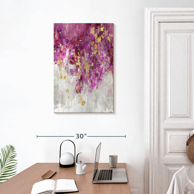 Avery Cascade Magenta, 30" H x 20" W