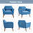 32.2" Wide Contemporary Upholstered Accent Chair With Solid Wood Frame-124928693