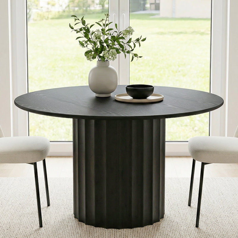 Table de salle à manger 52 po, 30"H x 52"L x 52"W, Black