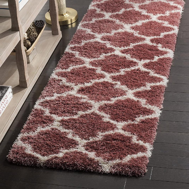Bertl Sgm-Montreal Shag Performance Geometric Rug, Runner 2'3" x 7'