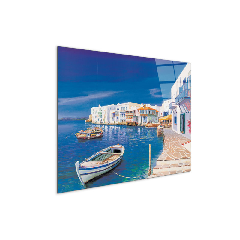 Greek By Art Studio 58×78 Cm CrystalArt Acrylic Material Glass Effect, Frameless Panel, Lightweight Ready To Hang by Art Studio - No Frame Print on Plastic / Acrylic