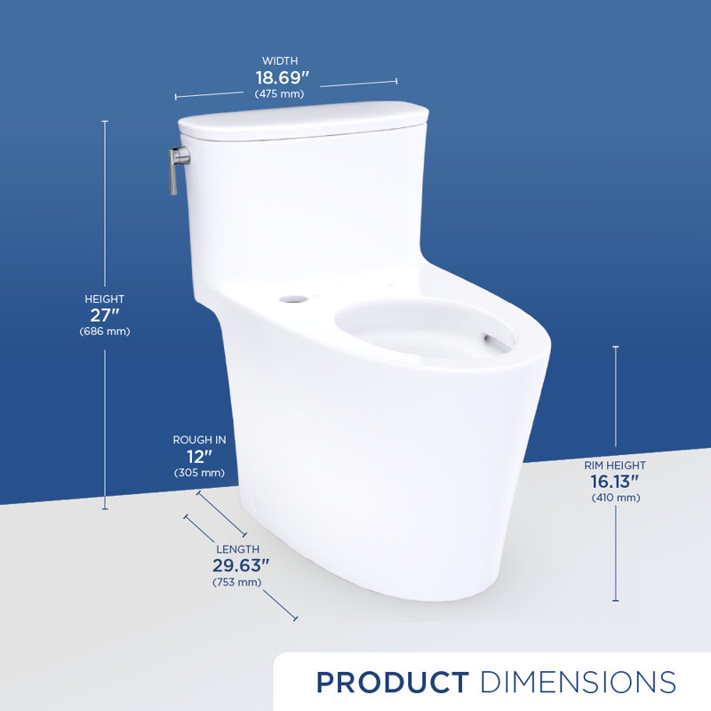 TOTO Aurora 1G One-Piece Elongated 1.0 GPF WASHLET+ and Auto Flush Ready Universal Height Toilet with CEFIONTECT, Cotton White - CST686CUFGAT40#01