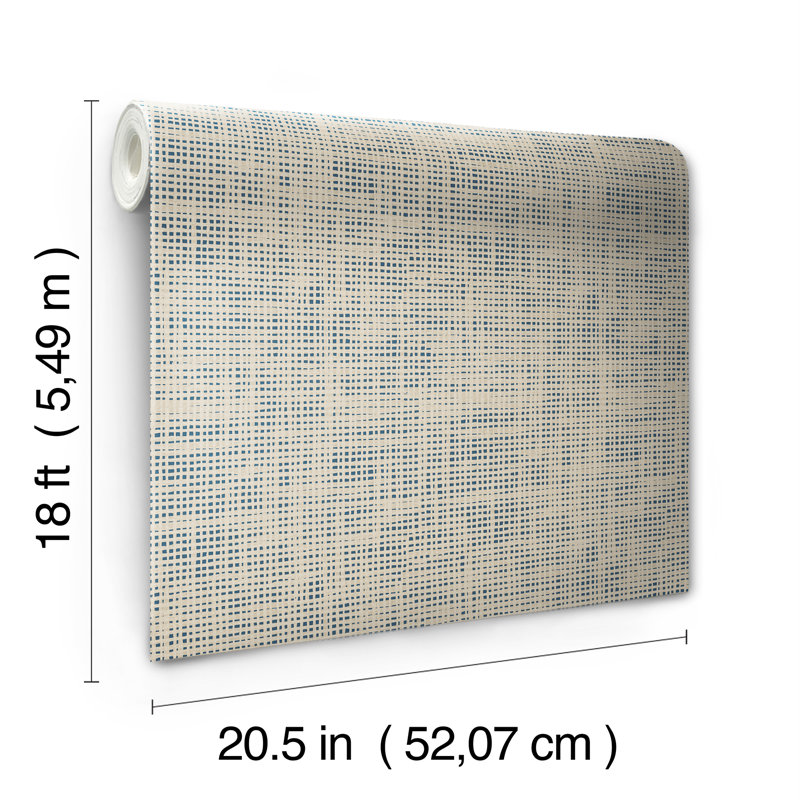 Nolan Peel and Stick Wallpaper, Blue