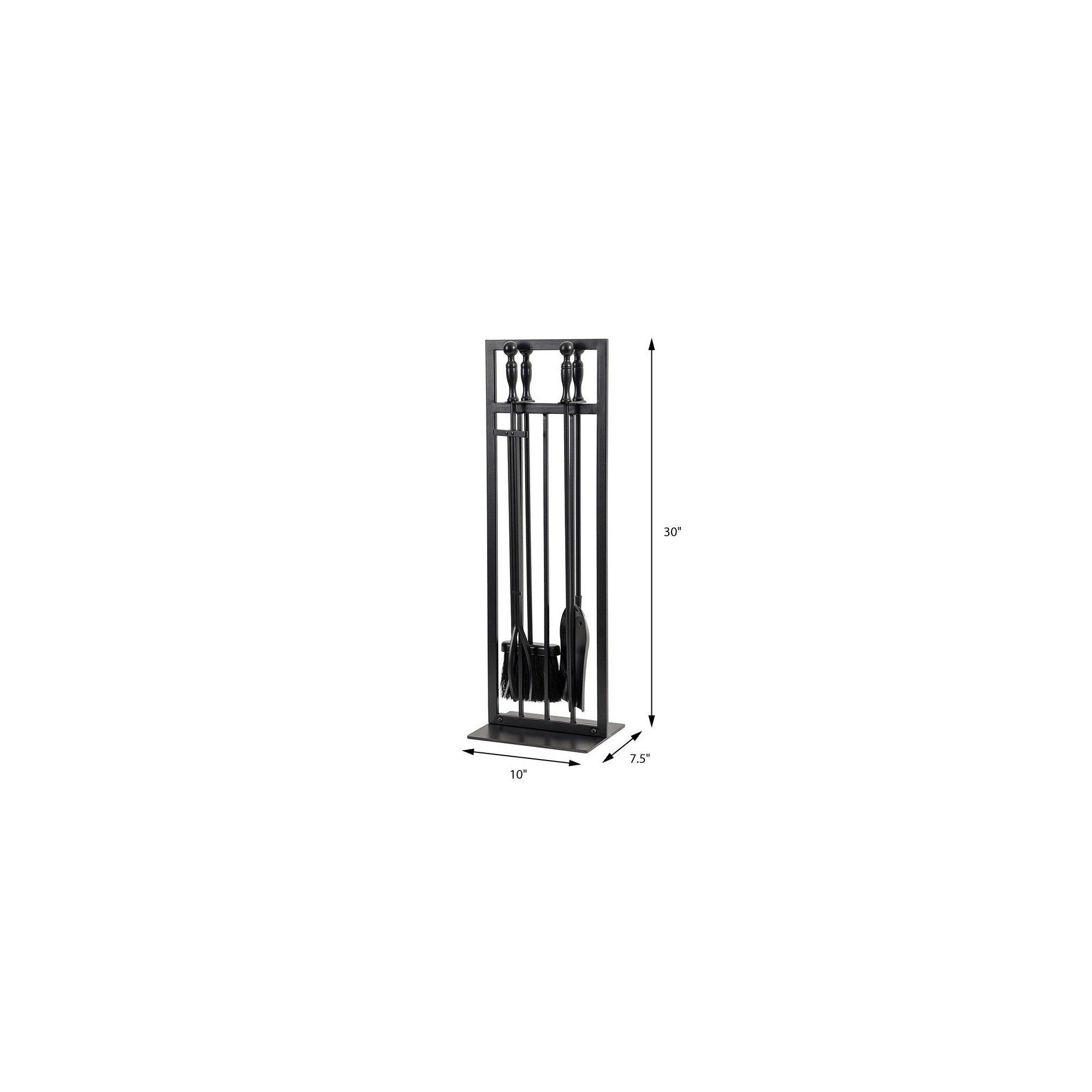 Country Living Pinecrest Black Fireplace Tool Set