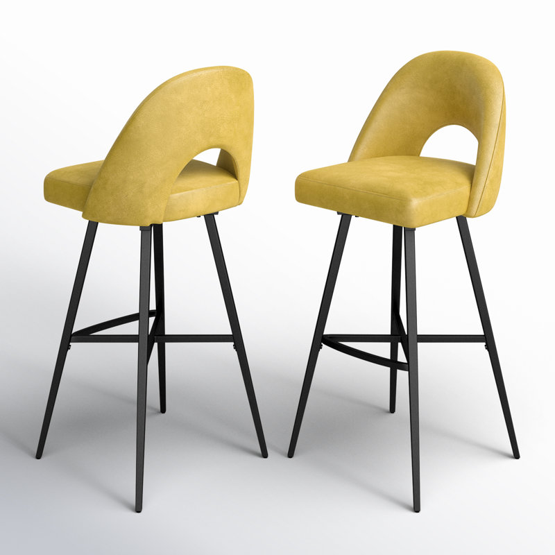 Sabine Counter Stool, Yellow, Bar Stool  (30" Seat Height)