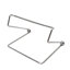 Chevalet en métal Fixturedisplays® pour plateau de table avec base large, 5-5 / 8 X 4-1 / 2 - Noir