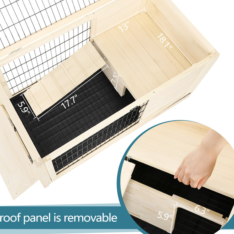 Quail Cage With Plastic Tray, Spacious Interior Design, Leak, Multiple Entrances, Easy To Build Rabbit Made From Wood, Effortless Assemble
