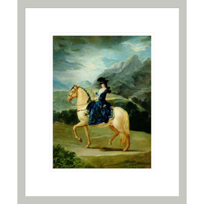 Portrait of Maria Teresa de Vallabriga on horseback by Francisco de Goya -Framed Giclee Print