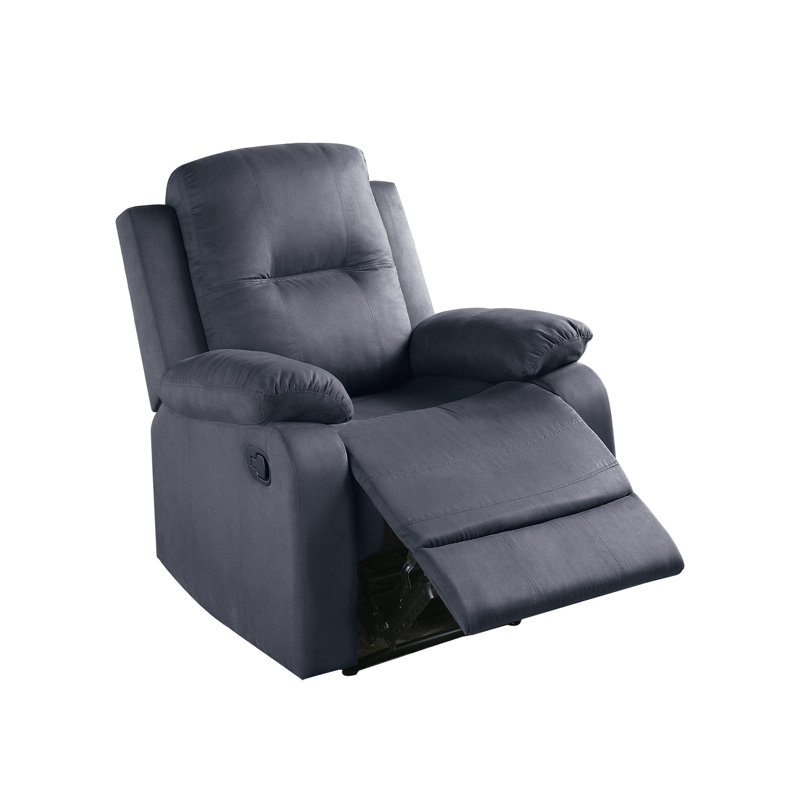 Fauteuil inclinable manuel berçant standard de 35 po de largeur, Microfibre/microsuède ébène
