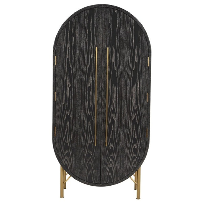Mullinex Accent Cabinet, Black Limed Ash