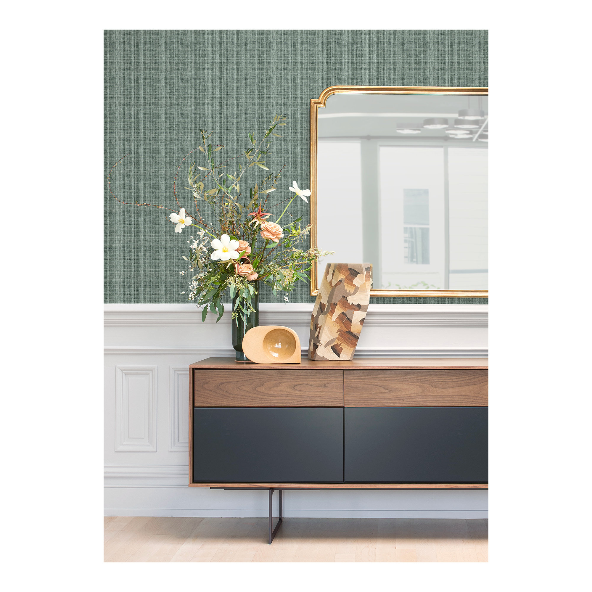 Quartney Wallpaper, Green