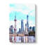 Shanghai Skyline Reflection - Wrapped Canvas-56639304