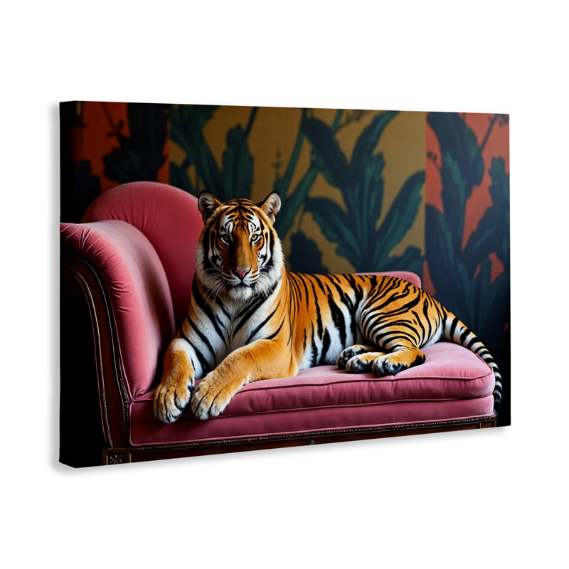 Toile de détente «Exotic Tiger», design par Lettré et doublé, H 24 po x l 36 po