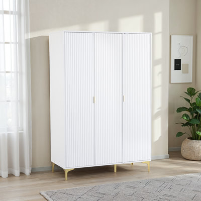 Temeeka 3 Door Manufactured Wood Wardrobe