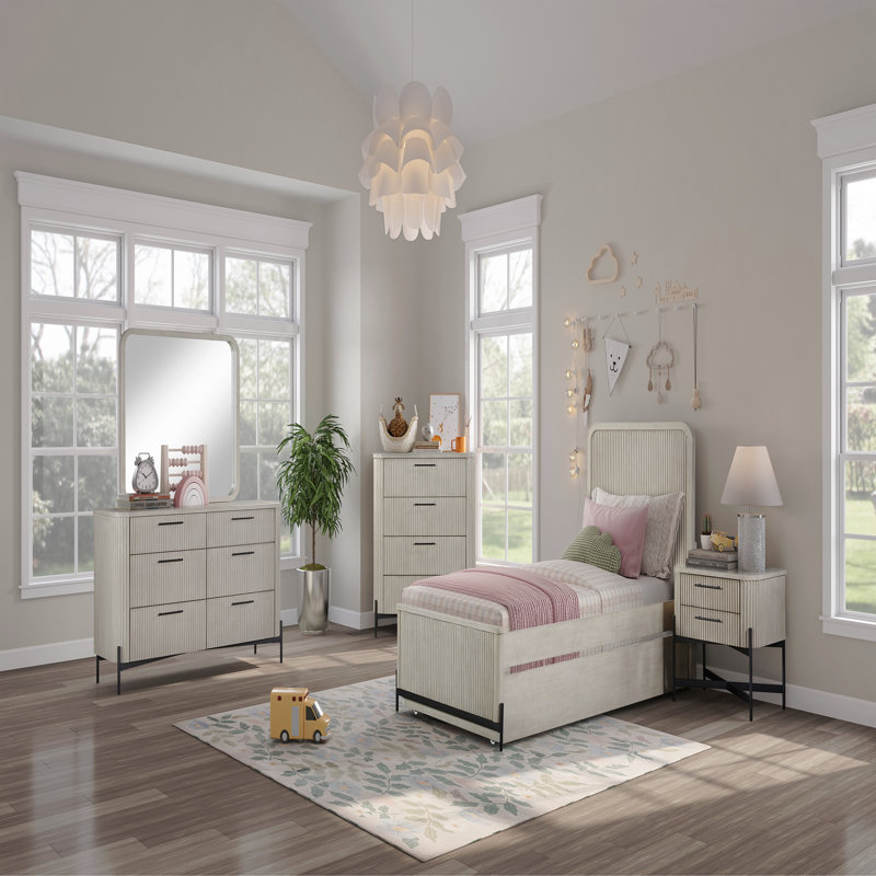 Commode 6 tiroirs, Taupe