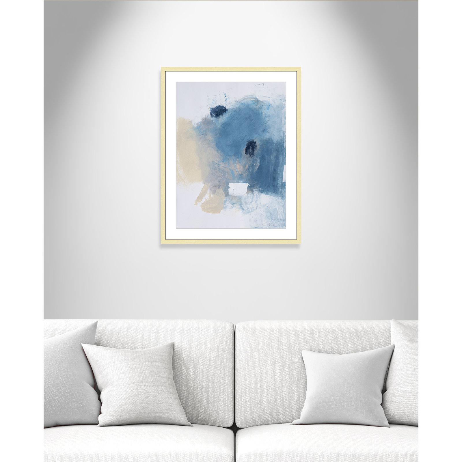 Coastal Carnival Collection "Coastal Carnival I" Print, Gold Single Picture Framed Paper, White, 29.5" H x 23.5" W x 1.25" D