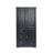 Tall And Wide Storage Cabinet With Doors For Bathroom/Office, Three Drawers, Black, Maximizing Organization And Space Efficiency