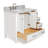 Flynt 37'' Single Bathroom Vanity with Carrara Marble Top-64627229