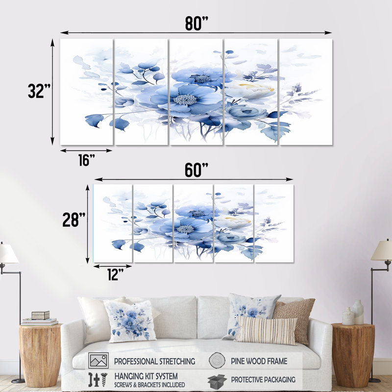Ensemble de 5 pivoines Fairley Blossoming, H 28 po x l 60 po