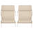 Outdoor Chair Cushion - 45x21.5x3in High Back Outdoor Chair Cushions for Patio Furniture, Rocking, Adirondack or Dining Seats - Water, Fade, and UV-Resistant Fabric Pads with Ties (Tan)-1815799488