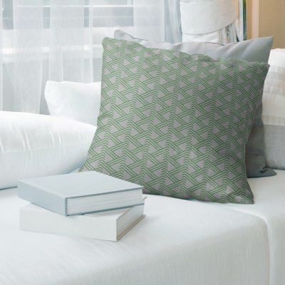 Coussin décoratif à motif zig zag classique