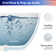 49.2'' x 49.2'' Freestanding Soaking Solid Surface Bathtub