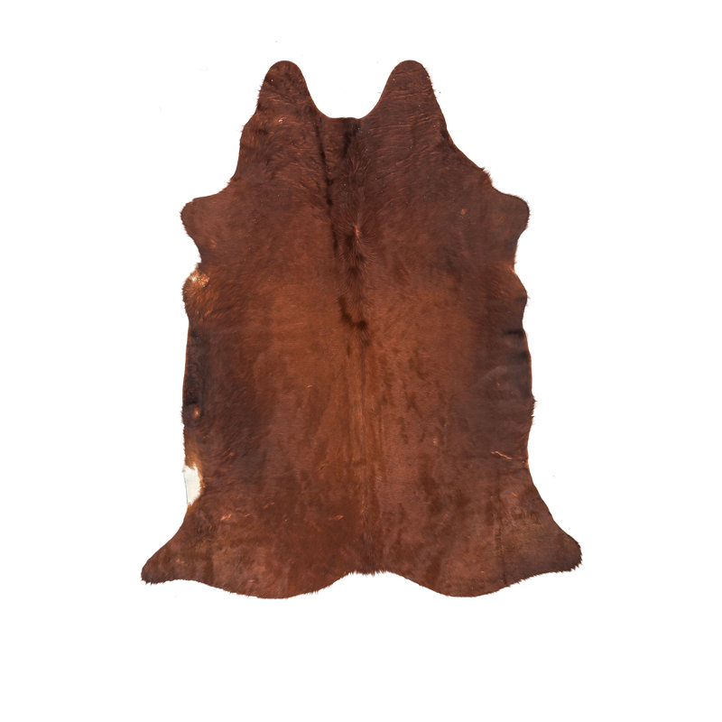 Myrtletown Novelty 2 cm x 1.75 cm Animal Print Cowhide Flatweave Area Rug