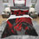 Mélange de gris ‑ ensemble de housse de couette à motif abstrait en microfibre de polyester